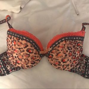 Orange Gray Bra
